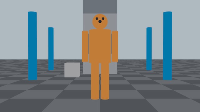 人物の頭から足先までが画面に収まっている画面