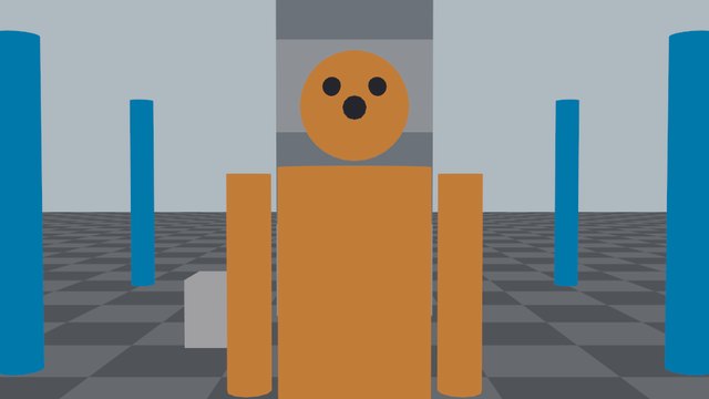 人物の腰から上が映っている画面